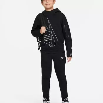 Спортивные брюки Nike Sportswear Tech Fleece Older Kids, черный/белый