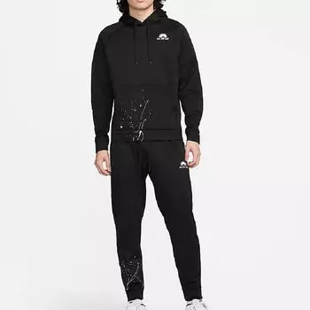 Спортивные брюки Nike Therma-FIT Men's Fleece Fitness, черный/белый