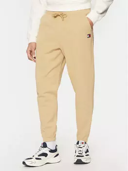 Спортивные брюки обычного кроя Badge DM0DM20276 Tommy Jeans, бежевый