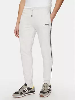 Спортивные брюки обычного кроя Small Logo 156374 Alpha Industries, серый