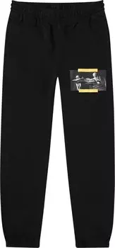 Спортивные брюки Off-White Carav Painting Slim Sweatpant 'Black/Multicolor', черный