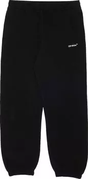 Спортивные брюки Off-White Caravag Diag Slim Sweatpant 'Black/White', черный