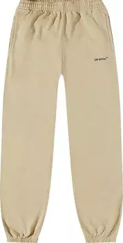 Спортивные брюки Off-White Caravaggio Diag Slim Sweatpant 'Dark Sand/Black', загар