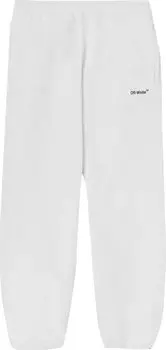 Спортивные брюки Off-White Diag Helvetica Slim Sweatpant 'White/Black', белый