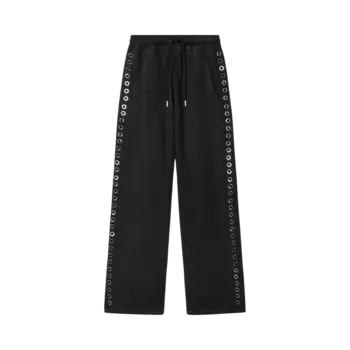 Спортивные брюки Off-White Eyelet Detailed 'Black', черный