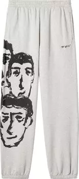 Спортивные брюки Off-White Faces Slim Sweatpants 'Grey/Black', серый