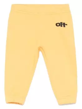 Спортивные брюки Off-White Kids Type Graphic, желтый