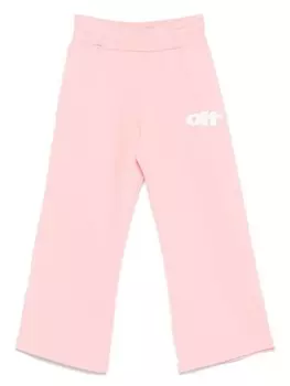 Спортивные брюки Off-White Kids Type Graphic, розовый