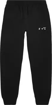 Спортивные брюки Off-White Logo Short Cuff Sweatpant 'Black', черный