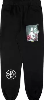 Спортивные брюки Off-White Mariana De S Slim Sweatpant 'Black / Multicolor', черный