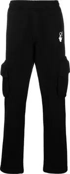 Спортивные брюки Off-White Marker Cargo Sweatpant 'Black/Fuchsia', черный