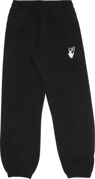 Спортивные брюки Off-White Marker Sweatpant 'Black/Fuchsia', черный