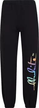 Спортивные брюки Off-White Rainbow Logo Sweatpants 'Black/Multicolor', черный