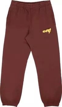 Спортивные брюки Off-White Thunder Stable Slim Sweatpant 'Barolo/Yellow', желтый