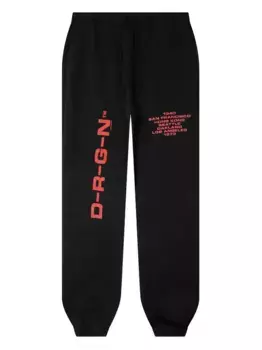 Спортивные брюки Origins с выбеленным логотипом D-R-G-N, черный