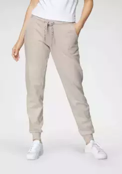 Спортивные брюки OTTO Products, сертифицированные GOTS, изготовлены из органического хлопка, бежевый