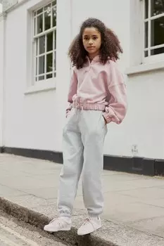 Спортивные брюки оверсайз в стиле 90-х Next, серый