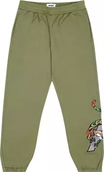 Спортивные брюки Palace Dragon Sweatpants 'Olive', зеленый