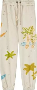 Спортивные брюки Palm Angels Palm Neon Sweatpants 'Off White/Multicolor', белый