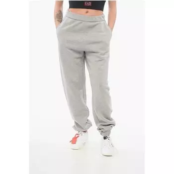 Спортивные брюки PENNY из хлопка с флисом и манжетами The Attico, Gray