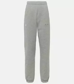 Спортивные брюки penny из хлопкового джерси The Attico, серый