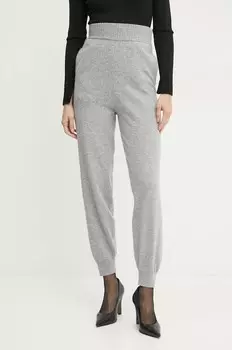 Спортивные брюки Pinko из хлопка, серый
