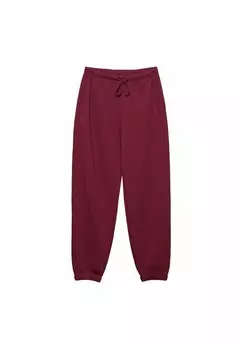Спортивные брюки PLUSH JOGGERS Stradivarius, Бордо