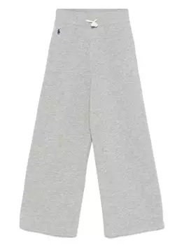 Спортивные брюки POLO RALPH LAUREN KIDS с эффектом меланжа, серый