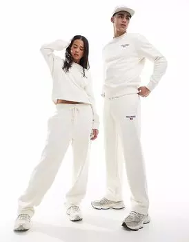 Спортивные брюки Polo Ralph Lauren Sport Capsule унисекс с маленьким логотипом прямого кроя кремового цвета CO-ORD