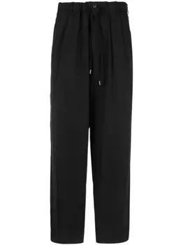 Спортивные брюки прямого кроя Emporio Armani, черный