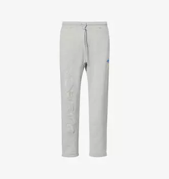 Спортивные брюки прямого кроя из хлопкового джерси с фирменной вышивкой Awake ny x jordan Awake Ny, серый