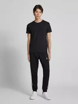 Спортивные брюки прямого кроя с этикеткой «3-STRIPES» adidas Originals, черный