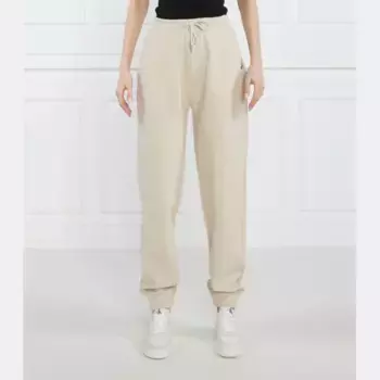 Спортивные брюки прямого кроя с язычками Calvin Klein, бежевый