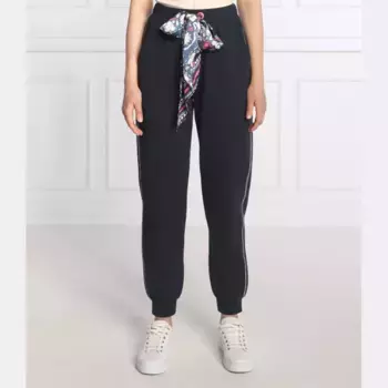 Спортивные брюки прямого кроя с ребристыми краями Max&Co., синий