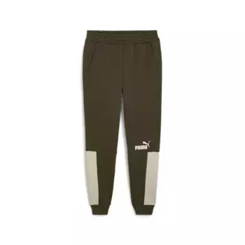 Спортивные брюки PUMA "Essentials+ Block Jogging Pants мужские", зеленый