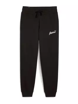 Спортивные брюки PUMA Tapered Workout Pants Essential Script, черный