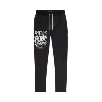 Спортивные брюки PURPLE BRAND French Terry 'Black', черный