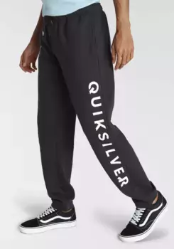 Спортивные брюки Quiksilver "мужские спортивные штаны с большим логотипом", черный