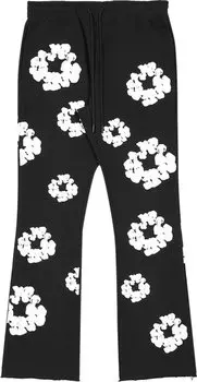 Спортивные брюки READYMADE x Denim Tears Cotton Wreath Sweatpants 'Black/White', черный