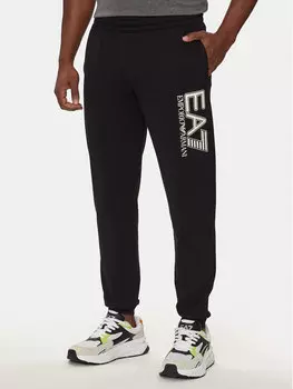 Спортивные брюки regular fit Ea7 Emporio Armani, черный