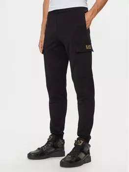 Спортивные брюки regular fit Ea7 Emporio Armani, черный