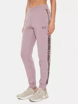 Спортивные брюки regular fit Ea7 Emporio Armani, розовый