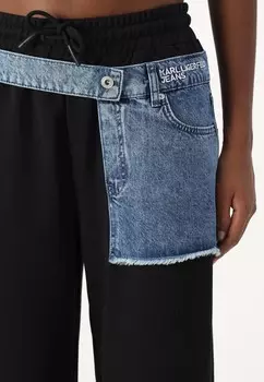 Спортивные брюки RELAXED MIXED PANT Karl Lagerfeld Jeans, черный деним