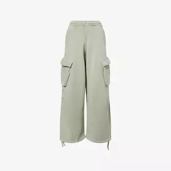 Спортивные брюки Represent прямые хлопковые, светло-зеленый