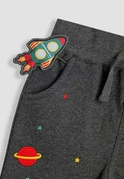 Спортивные брюки ROCKET APPLIQUE PET IN POCKET- REGULAR FIT JoJo Maman Bb, серый