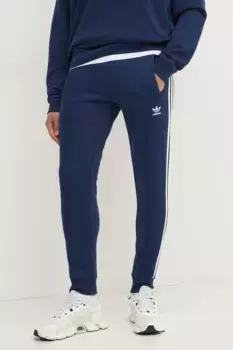 Спортивные брюки с 3 полосками adidas Originals, темно-синий