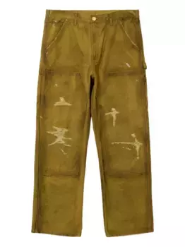 Спортивные брюки с эффектом потертости KAMIYA, желтый