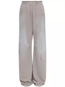 Спортивные брюки с эффектом разбрызганной краски MM6 Maison Margiela, нейтральный