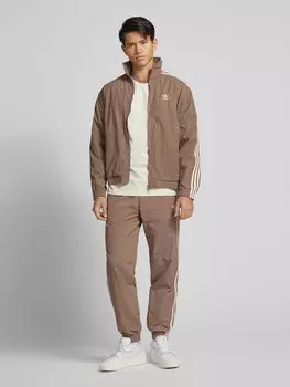 Спортивные брюки с эластичным поясом adidas Originals, темно-коричневый