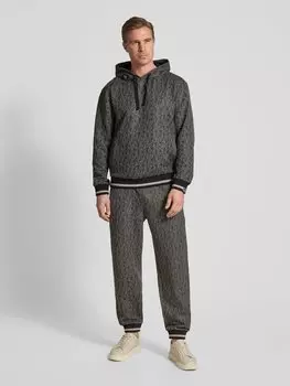 Спортивные брюки с эластичным поясом EA7 Emporio Armani, черный